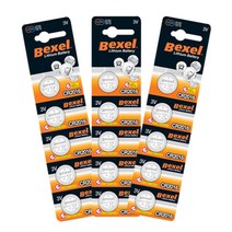 벡셀 코인건전지 CR2016, 5개입, 3개