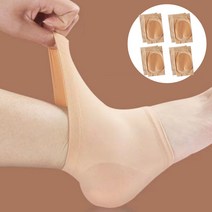 실리콘 발 뒤꿈치 풋 패드 보습 각질관리, 1개입, 4개, 스킨