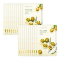 10+10 리얼 네이처 마스크팩 (올리브 20매)