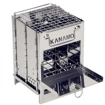 카나모 스텐인리스 불멍화로대 내열성 솔로스토브 숯불 숯통 낚시 장작 백패킹 캠핑화로대 바베큐그릴, 03. 우드스토브 불멍화로대 특대형(타공로고)