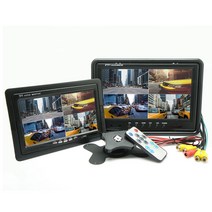 차량용 화면분할 모니터 1200x600 HD급 고화질_후방지원_최대4분할, 9인치 화면분할모니터