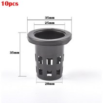 검은 수경 바구니 스폰지 정원 야채 토양 심기 보육 냄비 거품 식물 루트 고정, a