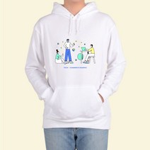 A TOGATO 후드티 20 맞춤 메타버스 가상현실속으로, 후드티화이트