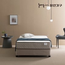 장인가구 슬립에잇 본넬 타이트탑 매트리스 SS, 화이트그레이