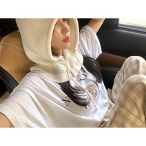 [당일출고] 단추 바라클라바 겨울 방한모자 후드 넥워머 후드모자 (6color)