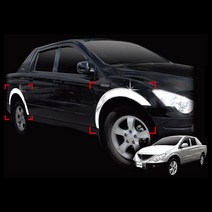액티언스포츠 크롬 휀다몰딩 자동차 휀다가드 6P 2006-2008년