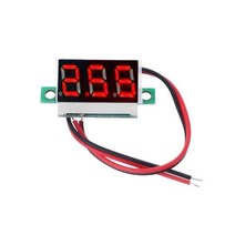 전압계 0.36 "디지털 DC 4.5-30V 2 와이어 빨간색 LED 디스플레이 패널 전압 미터 A0KF, 01 Red_01 Other