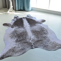 인조 소가죽 프린트 4계절 퍼매트 송치러그 동물 프린트 단모 하드 카페트
