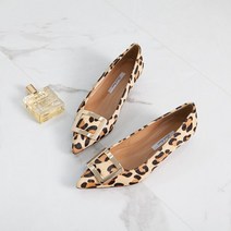 아이슈즈 여성 호피 송치가죽 키튼힐 펌프스 88979