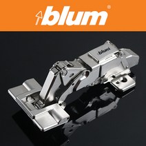 BLUM 블룸 덮방 타입 155도 경첩(힌지) 인세르타고정//팁온사용 시 푸쉬오픈 가능/도어위치 전방향 조절가능, 18T - 868.0040