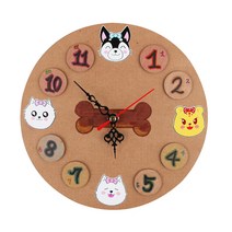 [문구조아] 유니아트 강아지 벽시계 만들기 공예 재료, 9개