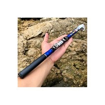 GHOTDA-텔레스코픽 록 낚싯대 1.5m-3.0m 탄소 섬유 스피닝 낚시대 잉어 피싱로드 여행용 락 로드, 2.4 m, 파란