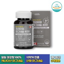 캐나다산 식약처인증 산화마그네슘 90정 1통 3개월분 일일권장량 100% 뼈건강 눈떨림 직장인 어린이 키즈 남성 여성