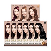 다나한 모 컬러크림 염모제, N3 흑갈색, 1개