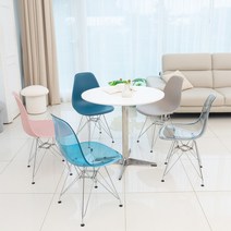 모던 미드센추리 인테리어 디자인 에펠 카페 식탁 테이블 의자, 24. 피오레 플러스 600 (화이트 하부)