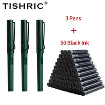 만년필세척툴 TISHRIC 펜 잉크 .mm 표준 클래식 학교 전용 만년필 펜촉 선물 사무 용품 문구, [02]  PCS Black Set G