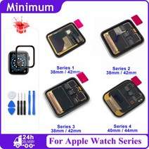 애플워치액정교체 자가수리 애플 워치 시리즈 1 2 3 38mm 42mm GPS 셀룰러 LCD 디스플레이 터치 스크린 디지타이저 어셈블리 iWatch 4 5 6 SE, S6 40mm