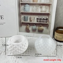 실리콘몰드 수제 석고 시멘트 금형실리콘 석고 금형 양식 DIY 및 콘크리트 캔들 컵 홀더 수제 공예, 11 E-04
