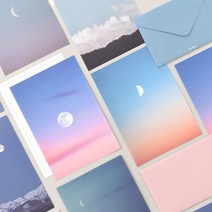 포토 편지지 - Moon 8종, 08.Blue night, 1개