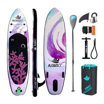 AiSunss 공기주입식서핑보드 수상스포츠 스탠딩 패들보드 물놀이용품 320CM/335CM 퍼플