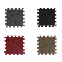 세탁실 베란다 현관 코일퍼즐매트, 레드