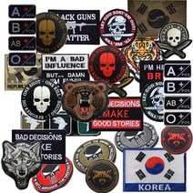 밀리터리 전술 패치 와펜 군 가방 옷 모자 벨크로 찍찍이 서바이벌 패치, C7