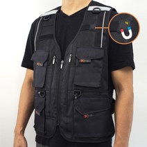 배달대행조끼 배달용 조끼 774 블랙(자석), 774 블랙(자석) L