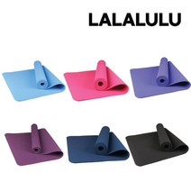 라라루루 TPE 6mm 냄새없는 천연고무 미끄러지지 않는 논슬립 요가매트, 네이비