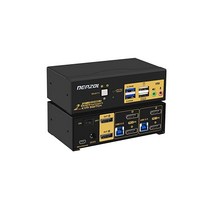 2포트 USB 30 KVM 스위치 듀얼 모니터- DisplayPort 14 4K@144Hz 5K@50 60Hz 8K@30Hz 2대의 컴퓨터용 PC 화면 키보드 마우스 주변 기기, 상세페이지 참조
