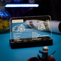 KY 레고 42056 포르쉐 911 GT3 RS DIY 명판 조명 아크릴 디스플레이