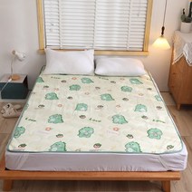침대 이불 패드 YanYangTian여름 매트리스 침대보 보호대 플랫 접이식 매트 밴딩 침실, [01] Only mattress, [02] 80x190cm, [05] Dinosaur park