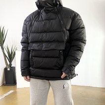 [당일출고] 남자 웰론 테크 지퍼 아노락 겨울 숏 카키 야상 패딩 점퍼 1컬러