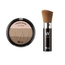 더블유랩 쿨 팔레트 컨투어 마스터 10g + 고급 브러쉬 세트, 혼합색상, 2세트