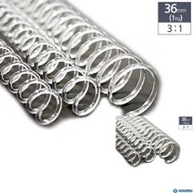 제본용 3대1 투명 PET 코일링 1KG 36MM 제본용스프링 고리링 제본소모품 문구링 고리링 제본용품
