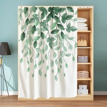 옷장 행거 블라인드 커튼 방진 깔끔한 부착 칸막이 가림막 안방 라커 룸 커튼 레일, 100cm  X 180cm  + B