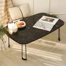 박세리 예쁜 교자상 큰상 손님 집들이 마블 접이식 식탁 거실 밥상 미니 테이블 4인용, 화이트오크
