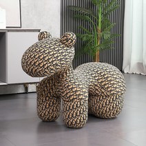 거실 동물 스툴 의자 인테리어 체어 북유럽 조랑말 캐릭터 심플 애니멀 스타일 취향 귀여운 패션 크리에이티브 벤치, 헤디 디올 미디움 사이즈