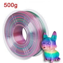 필라멘트 PLA 3d 프린터 소모품 재료 실크 다채로운 레인보우 인쇄 승화 우주 숲, 캔디 실크 - 500g