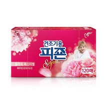 피죤 건조기용 드라이시트 플라워페스티벌 120p, 5개
