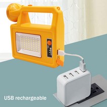 LED 휴대용 탐조등 7 가지 조명 모드 충전식 손전등 3600mAh 배터리 캠핑 하이킹 어드벤처, 한개옵션0