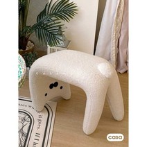 동물 의자 스툴 애니멀 쿠션 체어 의자 부클레스툴 양, 양 스툴