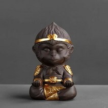 휴대용다도 보라색 점토 쿵푸 차 세트 원숭이 왕 차 애완 동물 홈 장식 다도 보라색 클레이 액세서리, 01