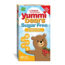 히어로뉴트리셔널프로덕츠 Hero Nutritional Products 야미 베어 무설탕 어린이 비타민 과일맛 구미, 60개입 × 1개