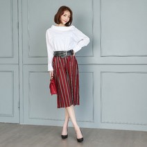 웰핑 유행없이예뻐 시원한 통바지 빅사이즈바지 플리츠 밴딩바지 7부 여름바지