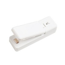 진공 자동 포장 기계 실링기 포장기 밀봉기 미니 usb 충전식 손 압력 휴대용 가정용 스낵 가방, 하얀, 220v, 1개