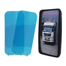 차량용 자동차 화물차 트럭용 사이드미러 방수발수 코팅필름 2개1세트 350mmx160mm (장마 대비)