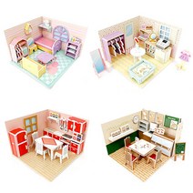 DIY클레이 TD 미니어쳐 미술수업 점토놀이 조립 조소수업 클레이만들기 4종 DIY, 카페, 본상품선택