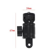 셀프촬영 브이로그 360 회전 조절 식 1/4 quot남성용 여성용 카메라 어댑터 나사 DJI 포켓 2 용 Insta360 ONE X2 삼각대 플래시 라이트 매직 암, 06 Black set D
