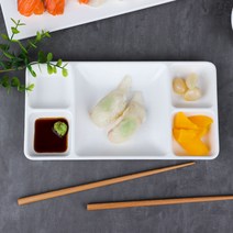 매트 5칸 앞접시 G0511 AA 멜라민 나눔 간식 업소용 반찬그릇(주, 화이트