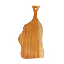 마호가니 원목 항균 플레이팅 도마, 크로바 손잡이형